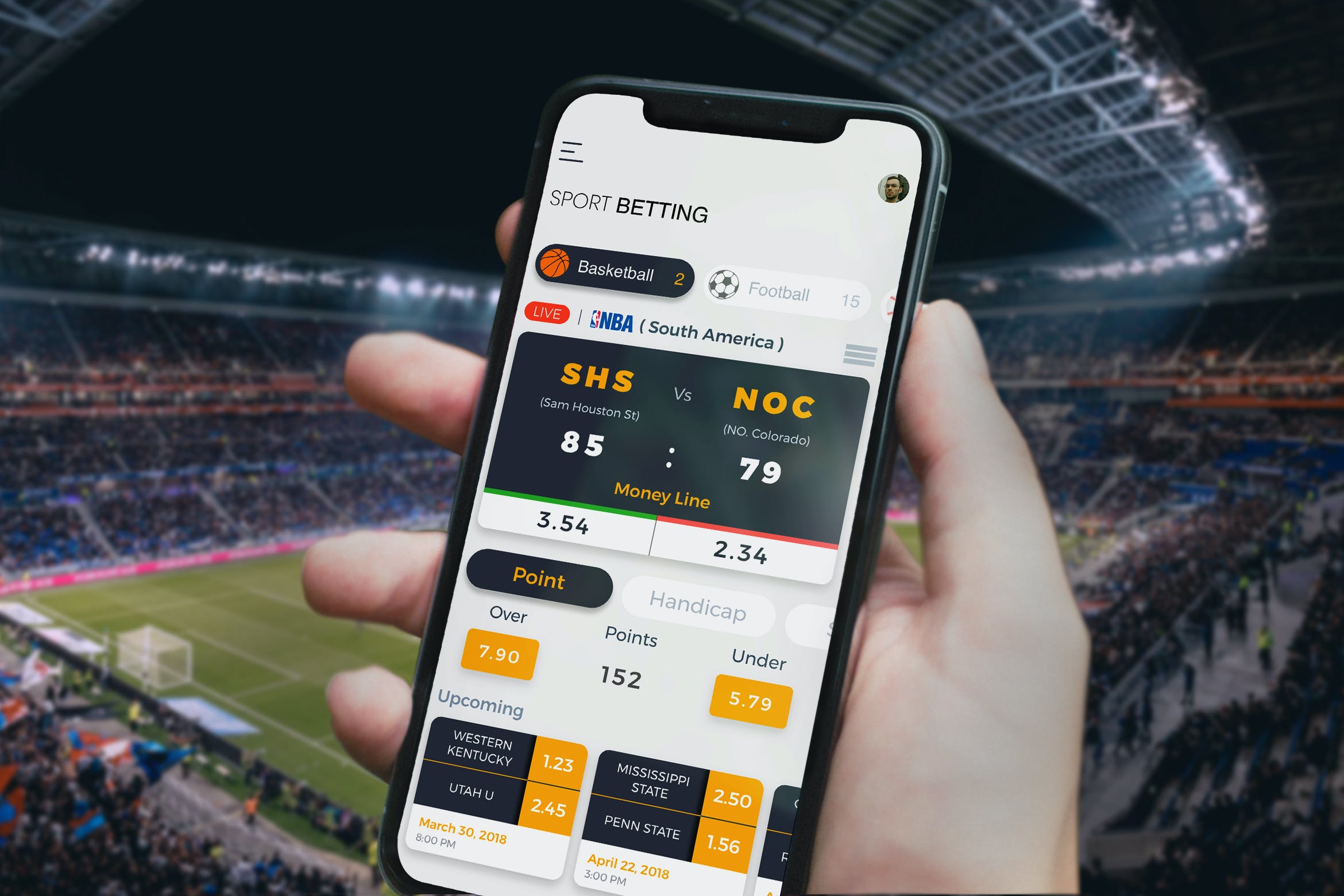 Sport Betting Crypto Mobile Ui - TH by angelbi88 on Envato Elements