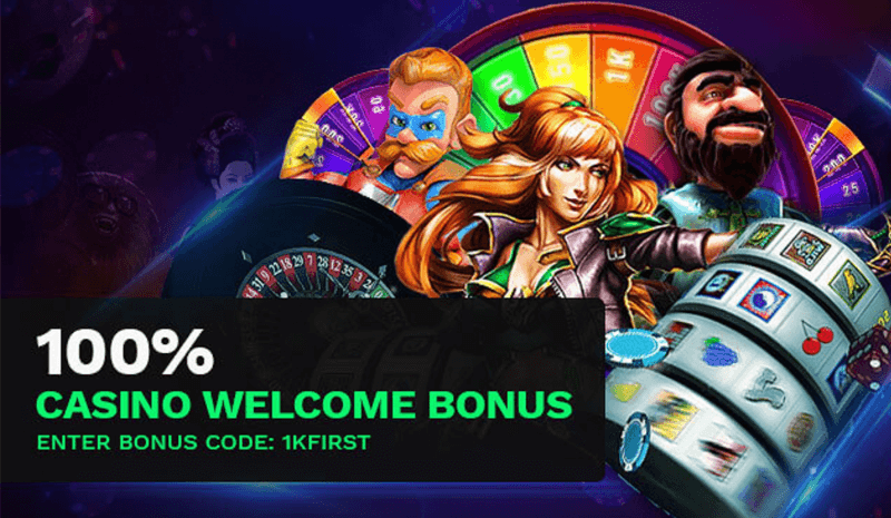 100 casino welcome bonus